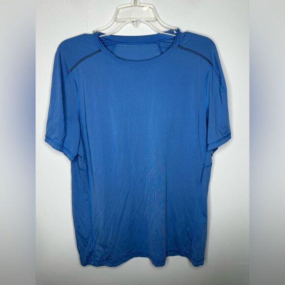 Lululemon Blue Tech Short-Sleeve T-shirt Size Medium - Picture 1 of 2